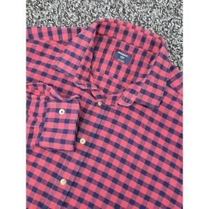 UNTUCKit Shirt Mens Large Slim Long Sleeve Flannel Checkered Plaid Button Down